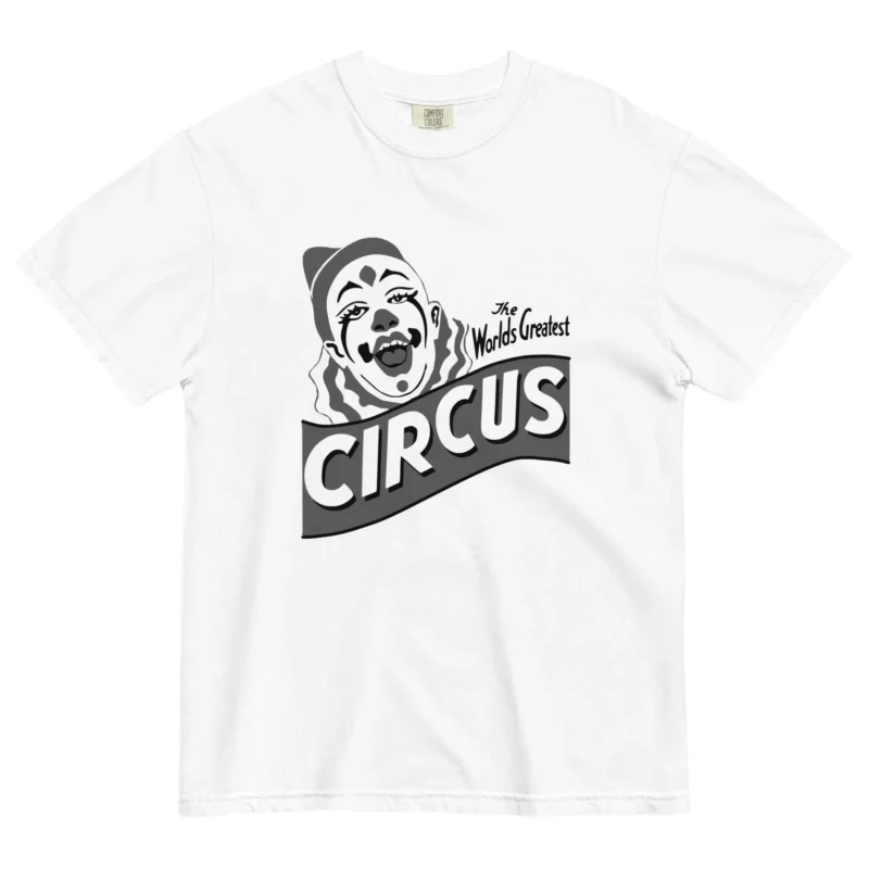 vintage clown on t-shirt